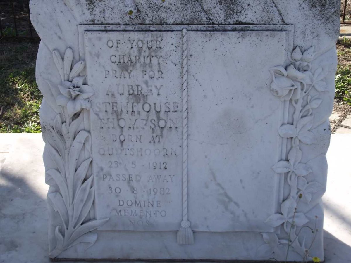 THOMPSON Aubrey Stenhouse 1912-1982