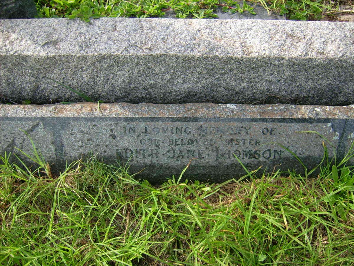 THOMSON Edith Jane 1893-1975