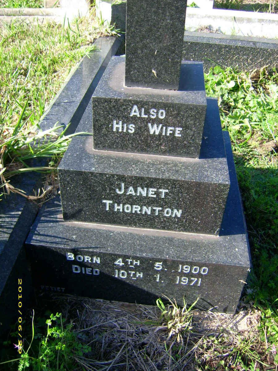 THORNTON Janet 1900-1971