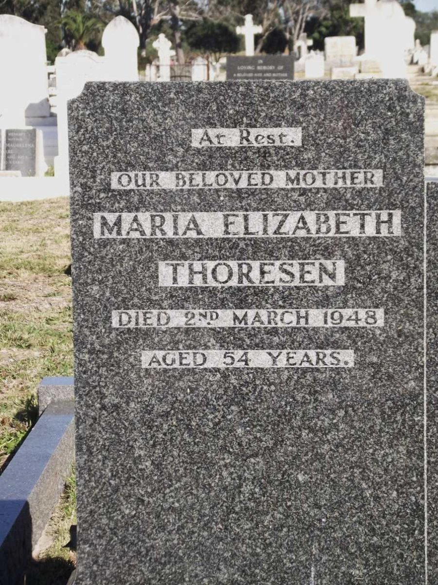 THORESEN Maria Elizabeth -1948