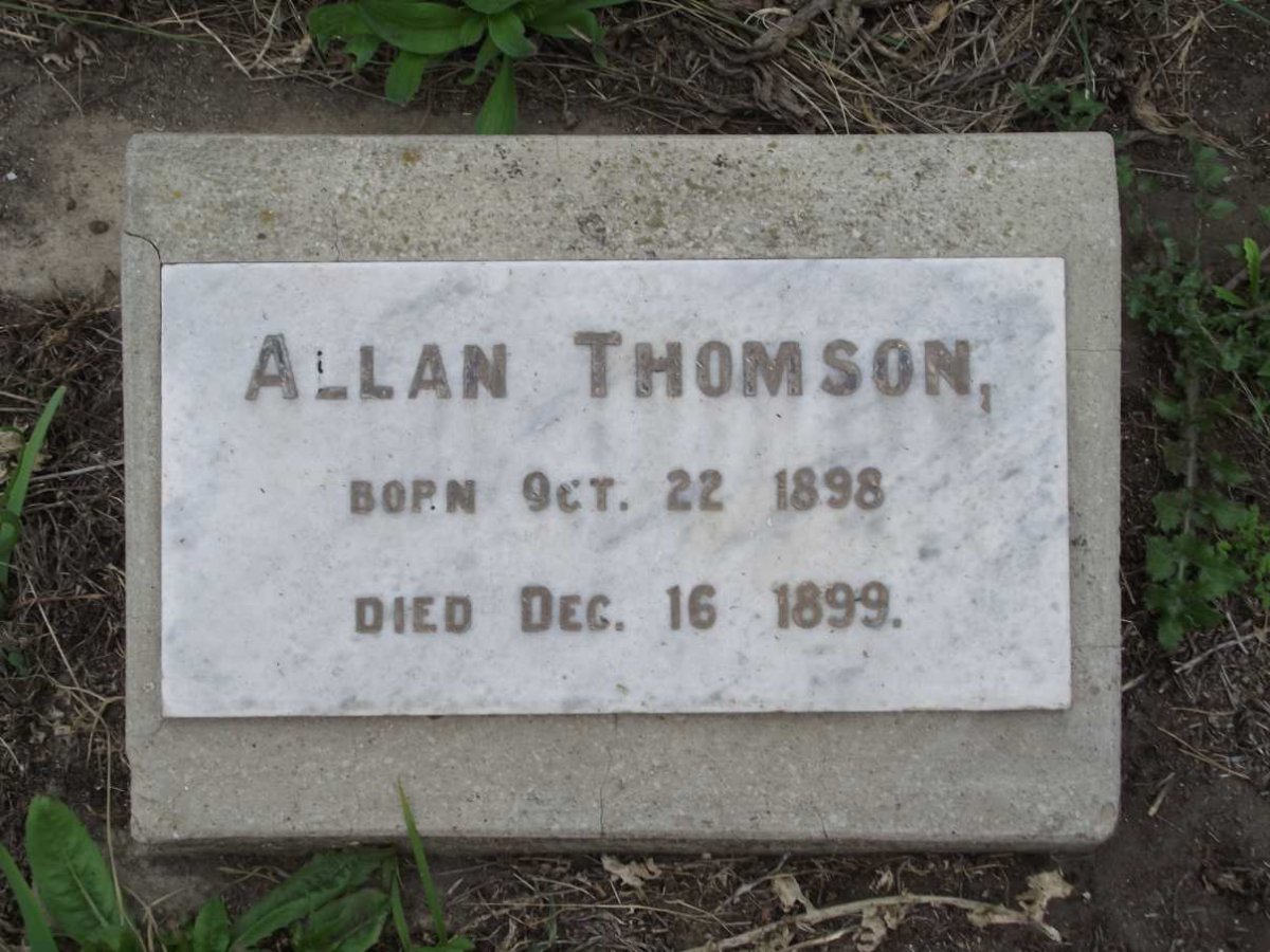 THOMSON Allan 1898-1899