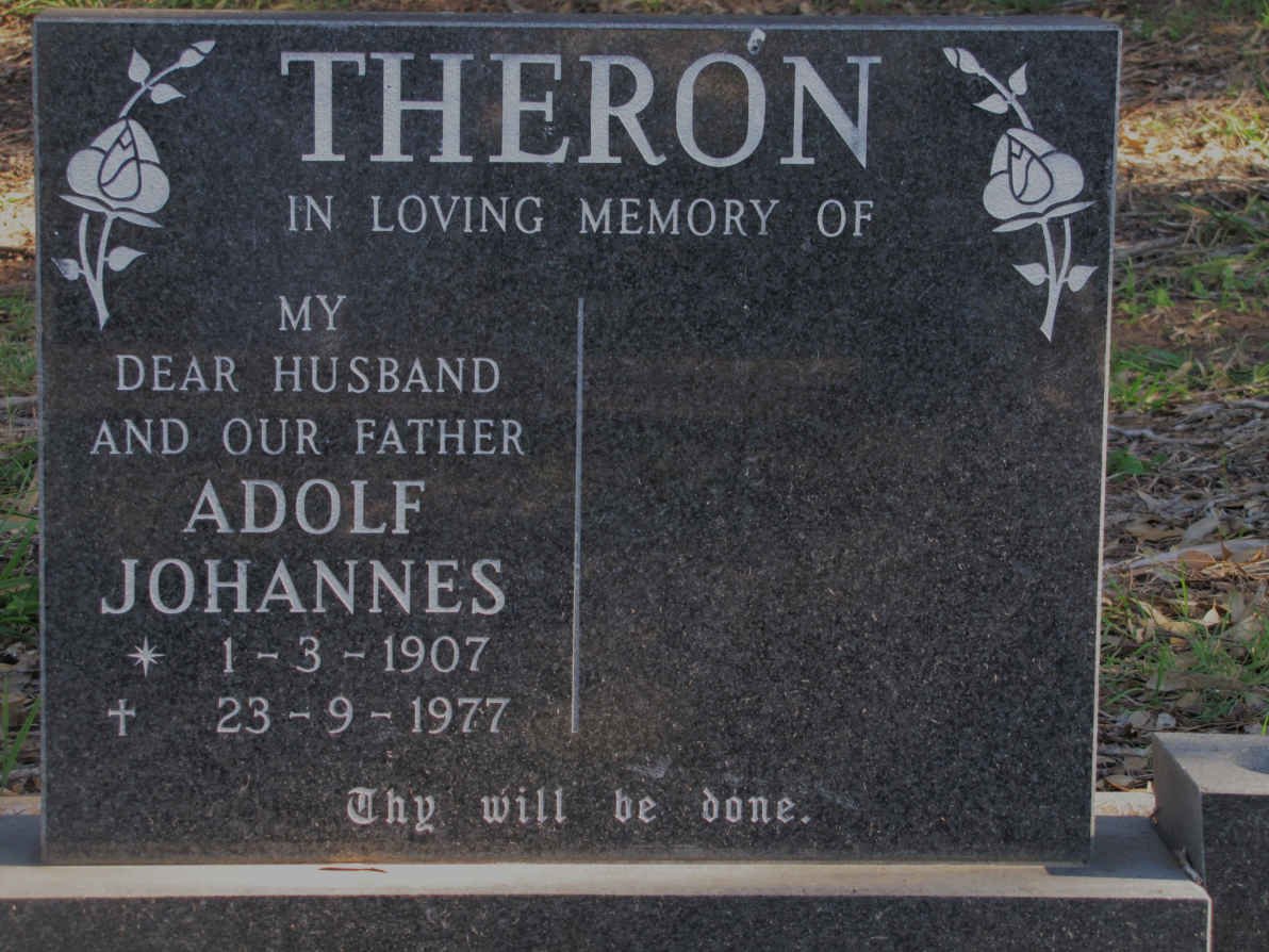 THERON Adolf Johannes 1907-1977