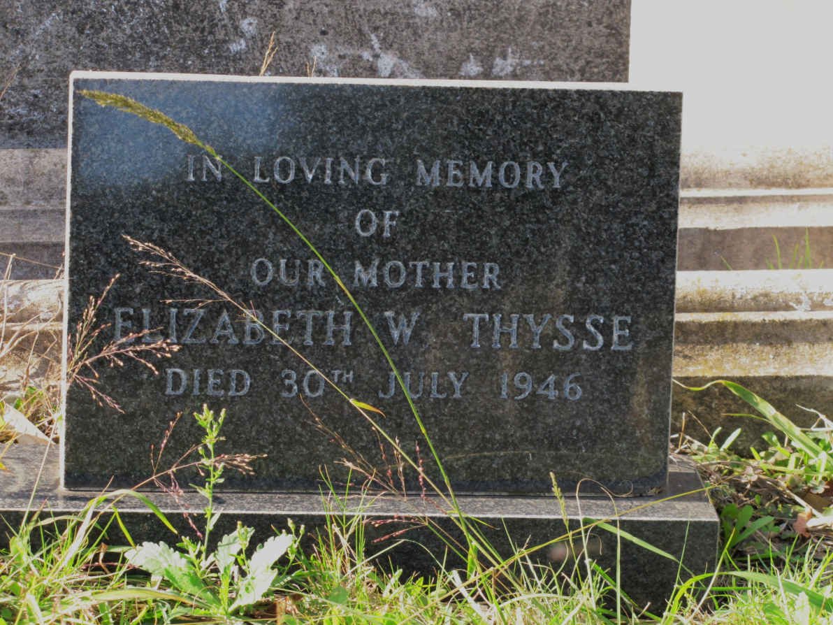 THYSSE Elizabeth W. -1946 
