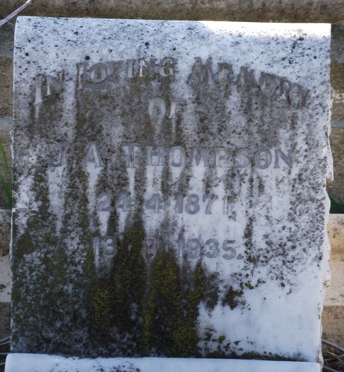 THOMPSON J.A. 1871-1935