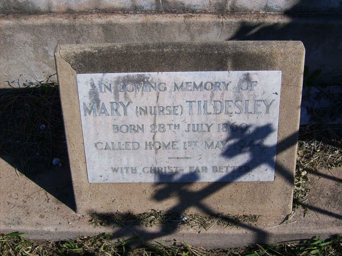 TILDESLEY Mary 1869-1944