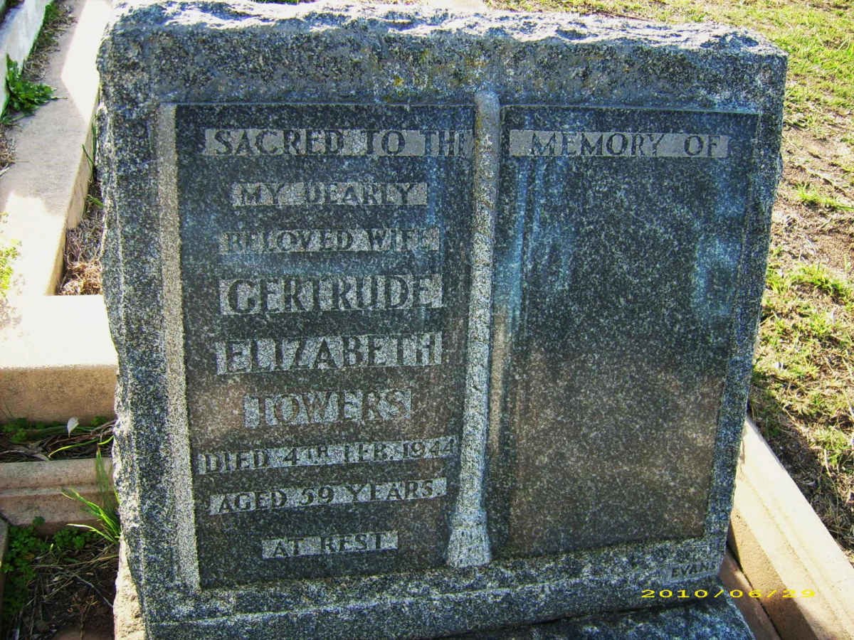 TOWERS Gertrude Elizabeth -1944