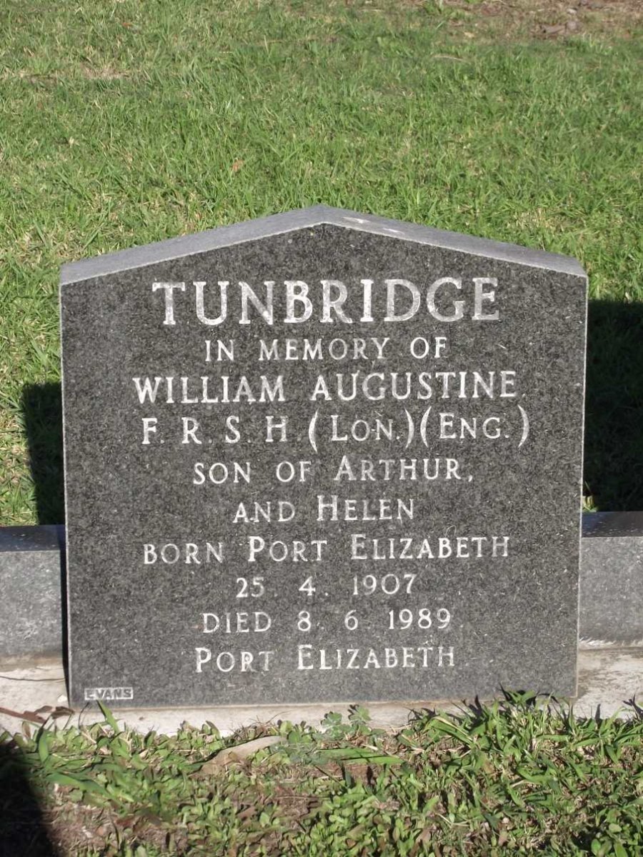 TUNBRIDGE William Augustine 1907-1989