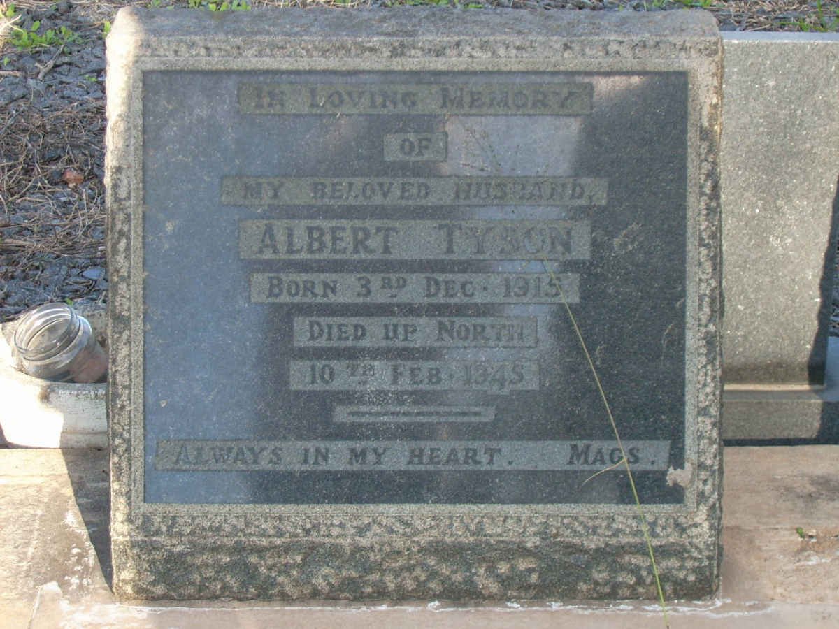 TYSON Albert 1915-1945
