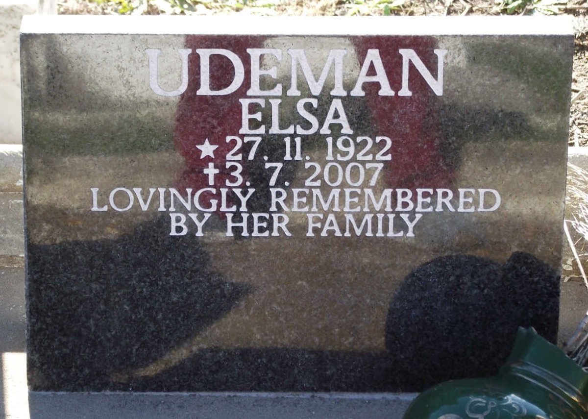 UDEMAN  Elsa 1922-2007