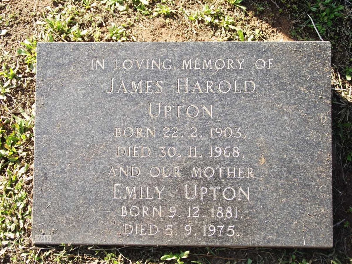 UPTON Emily 1881-1975 :: UPTON James Harold 1903-1968
