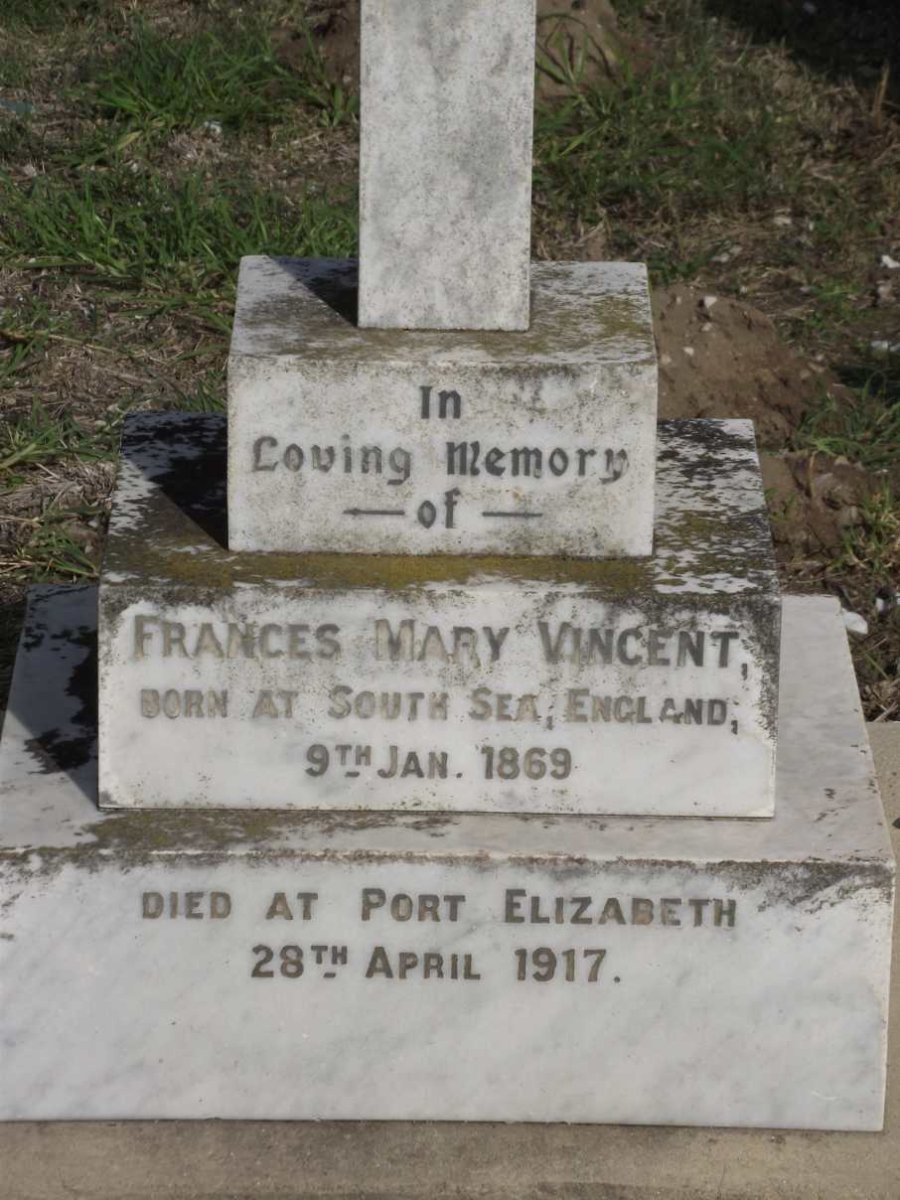 VINCENT Frances Mary 1869-1917