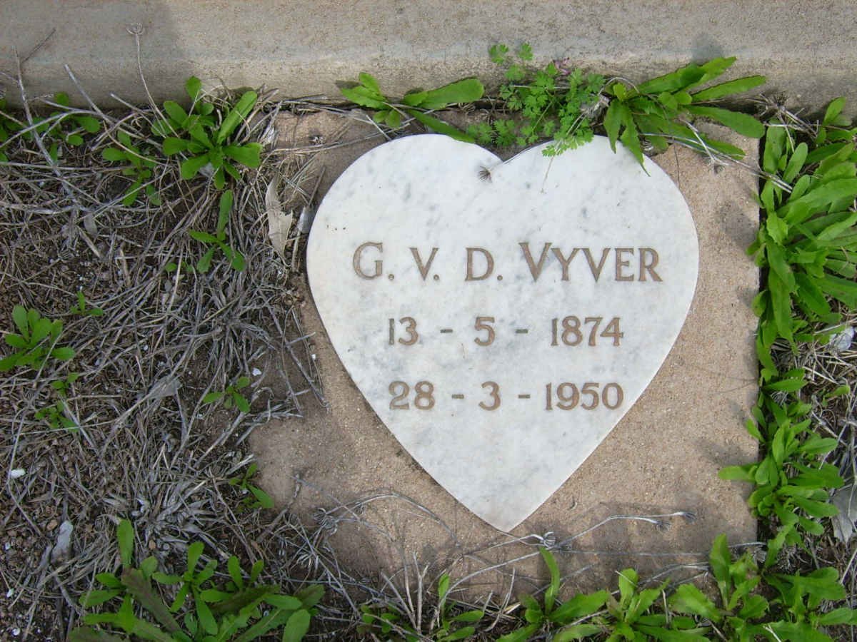 VYVER G., v.d. 1874-1950