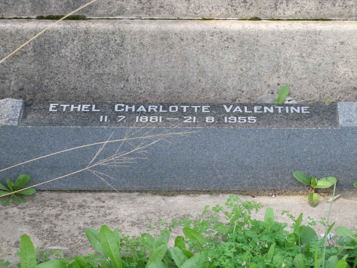VALENTINE Ethel Charlotte 1881-1955
