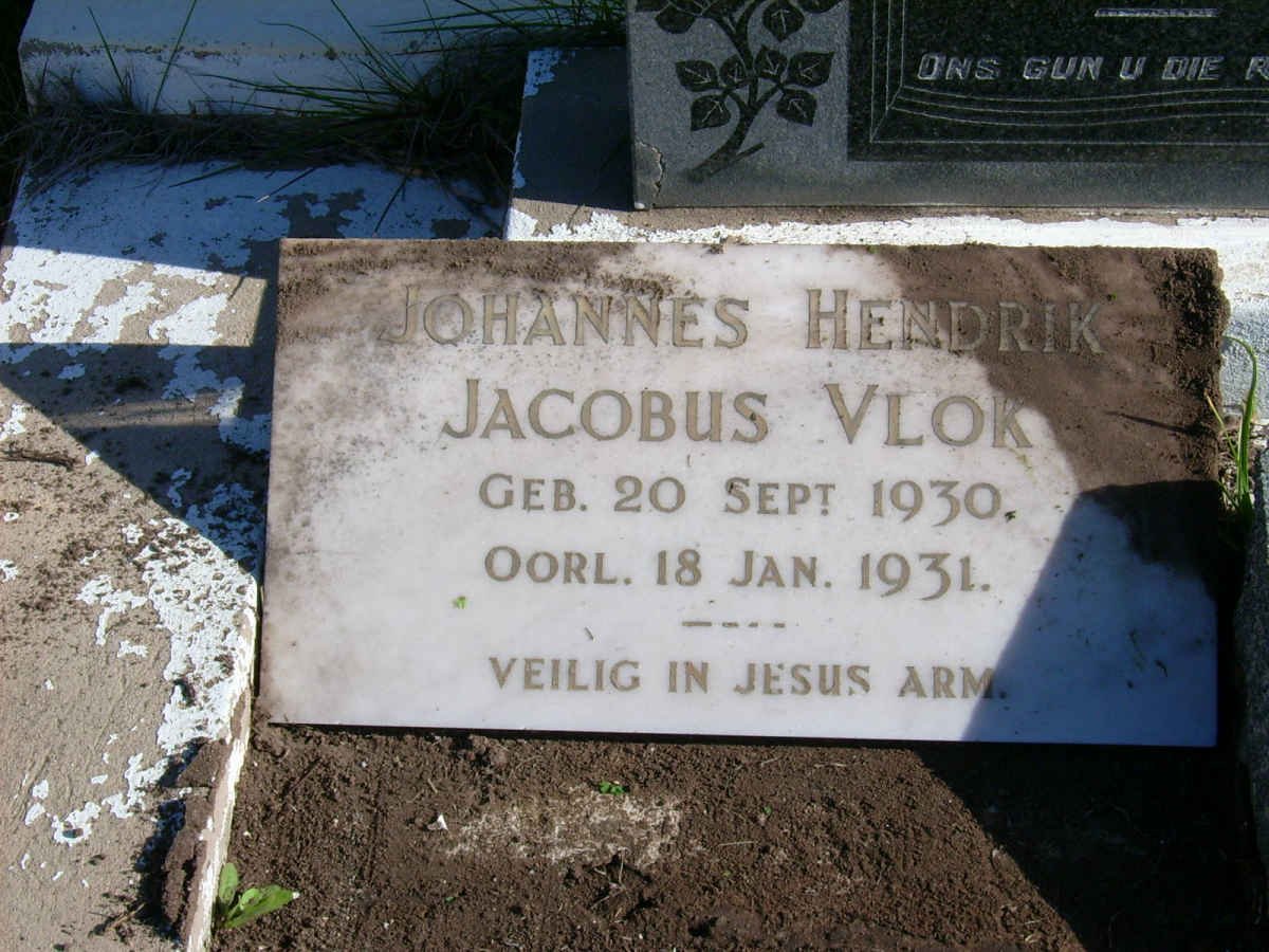 VLOK Johannes Hendrik Jacobus 1930-1931