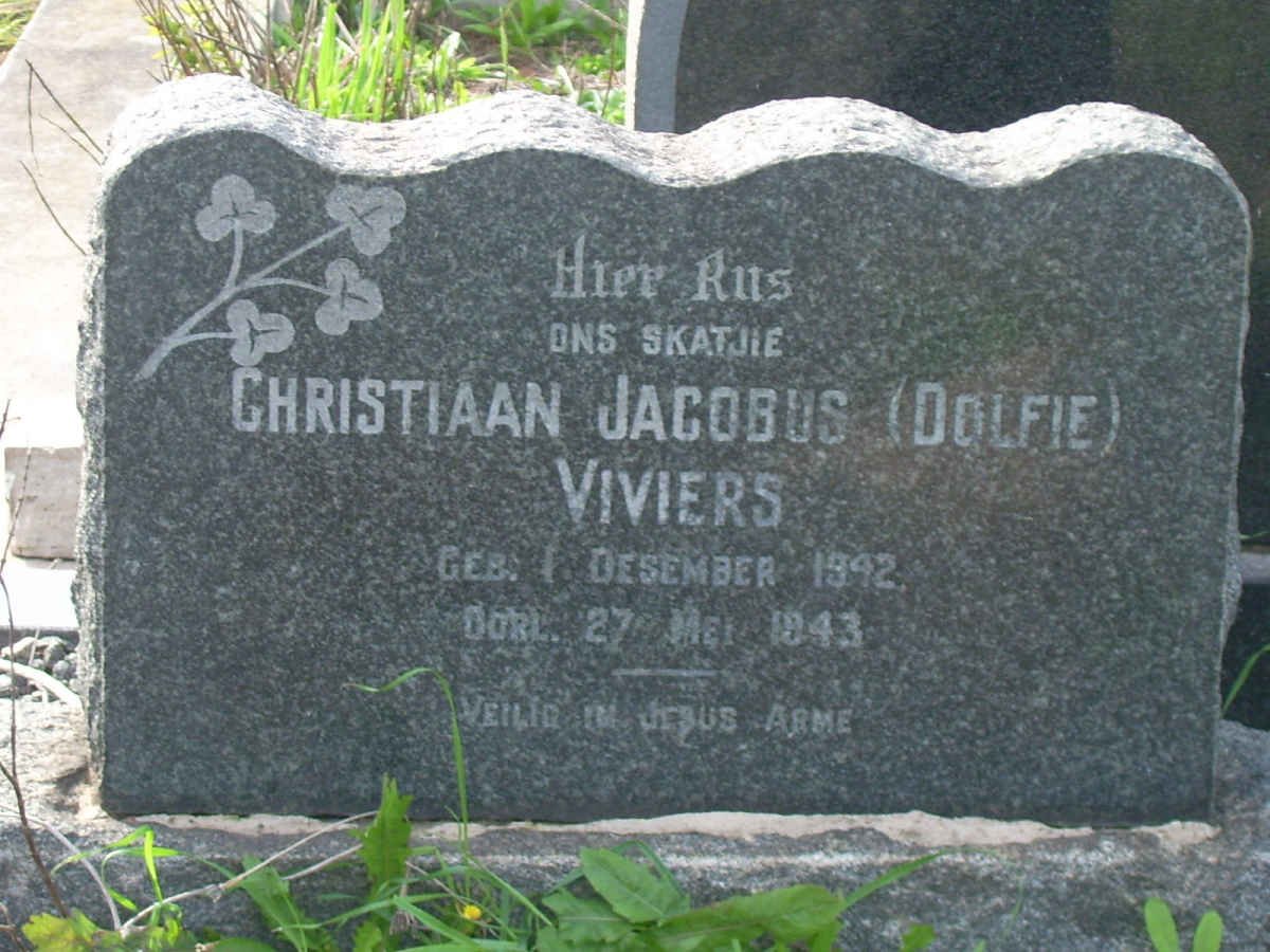 VIVIERS Christiaan Jacobus 1942-1943