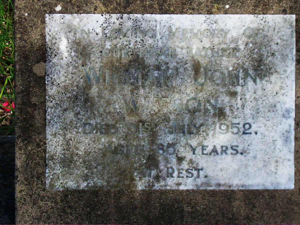 WATSON William John -1952