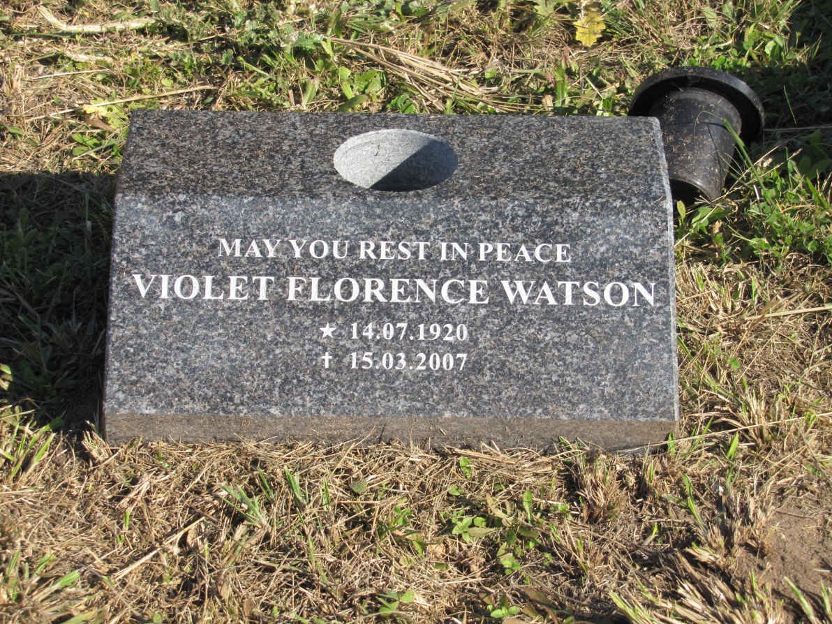 WATSON Violet Florence 1920-2007