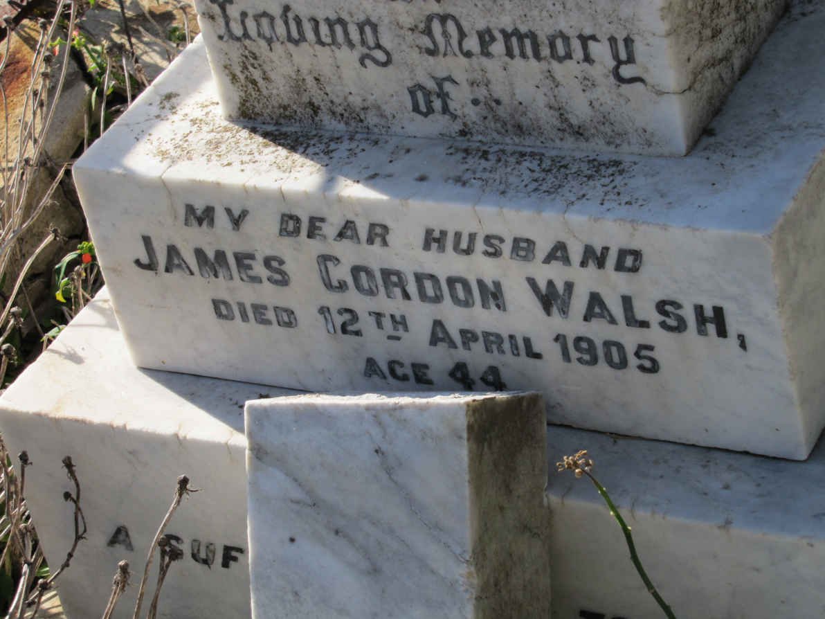 WALSH James Gordon -1905