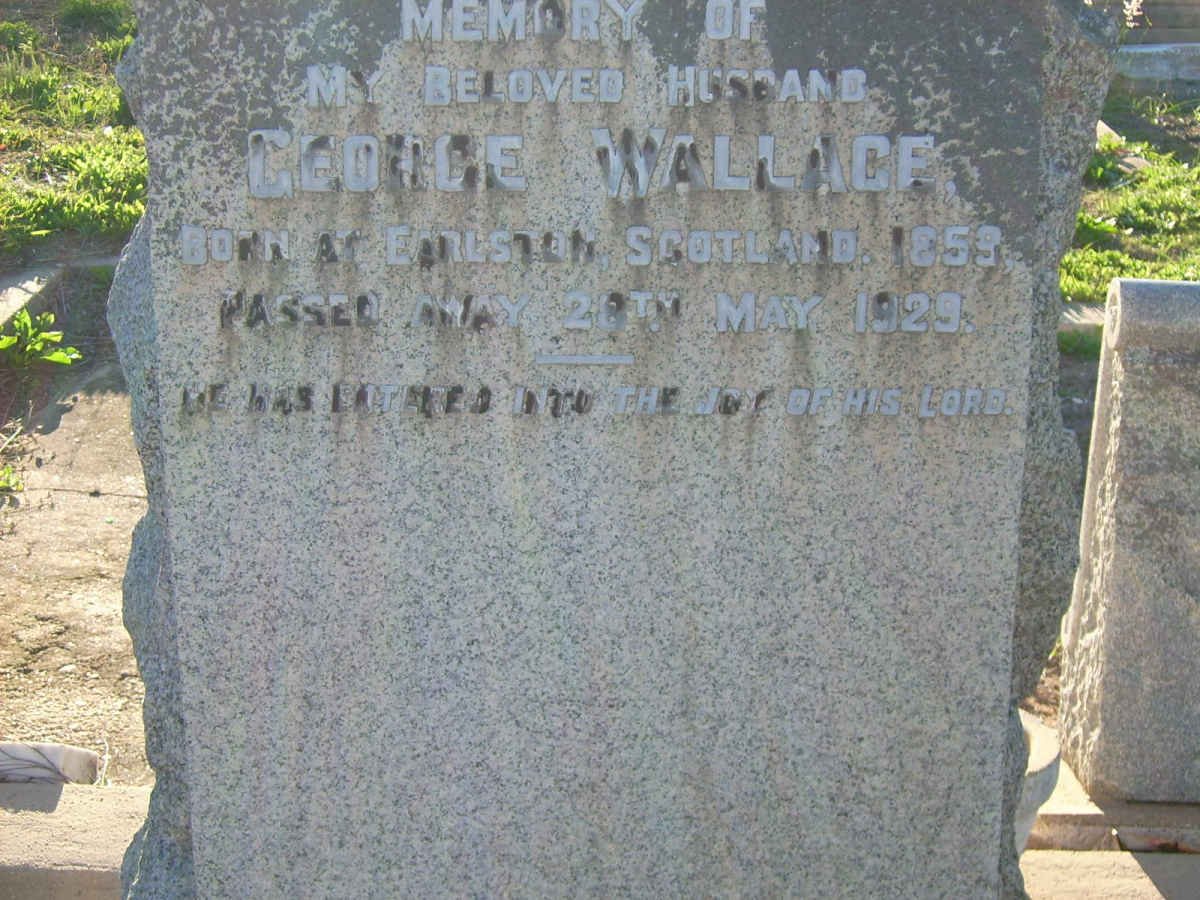 WALLACE George 1859-1929
