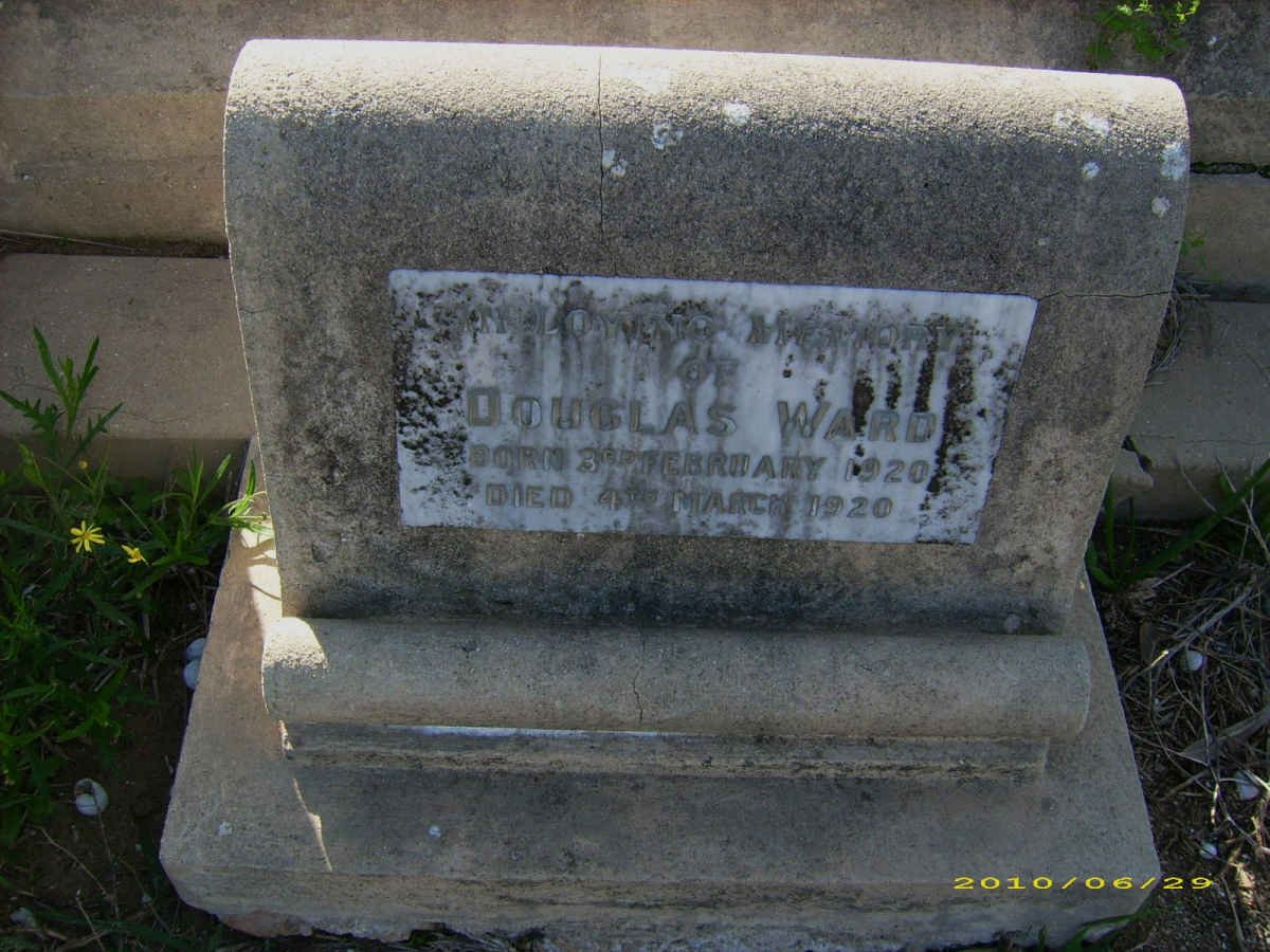 WARD Douglas 1920-1920
