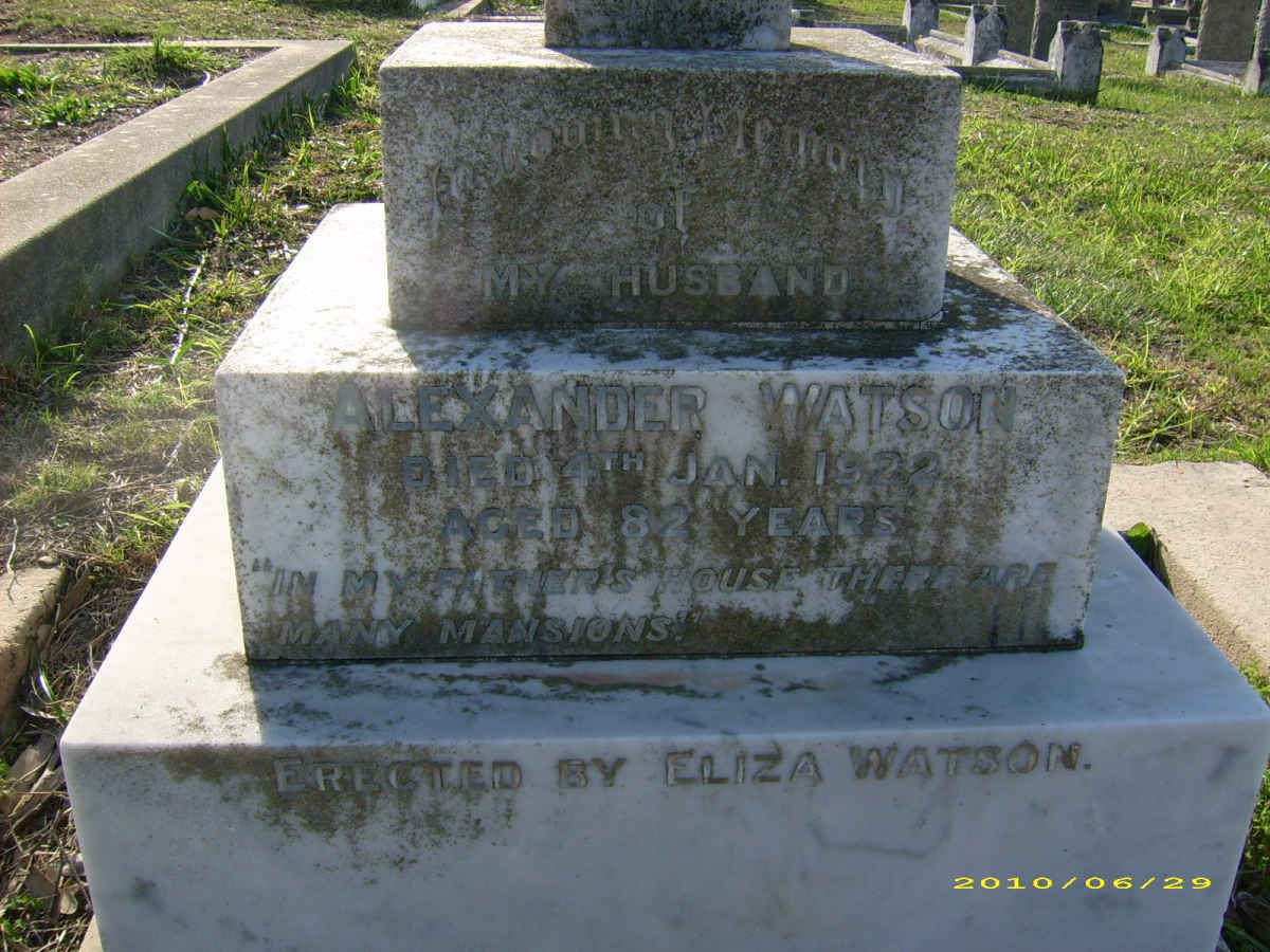 WATSON Alexander -1922