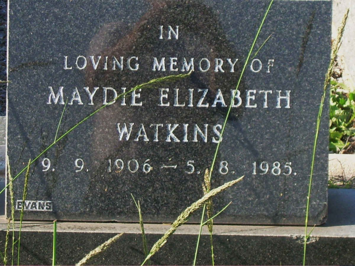 WATKINS Maydie Elizabeth 1906-1985