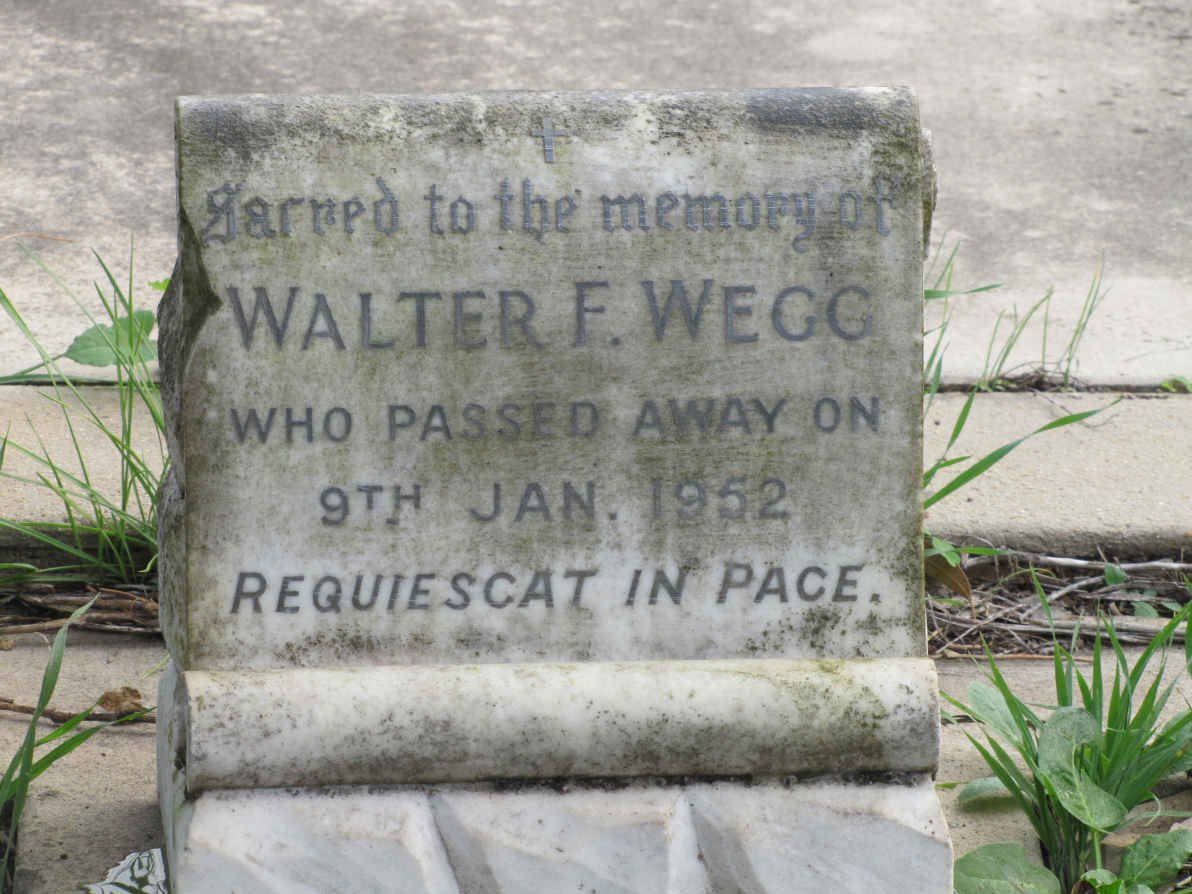 WEGG Walter F. -1952