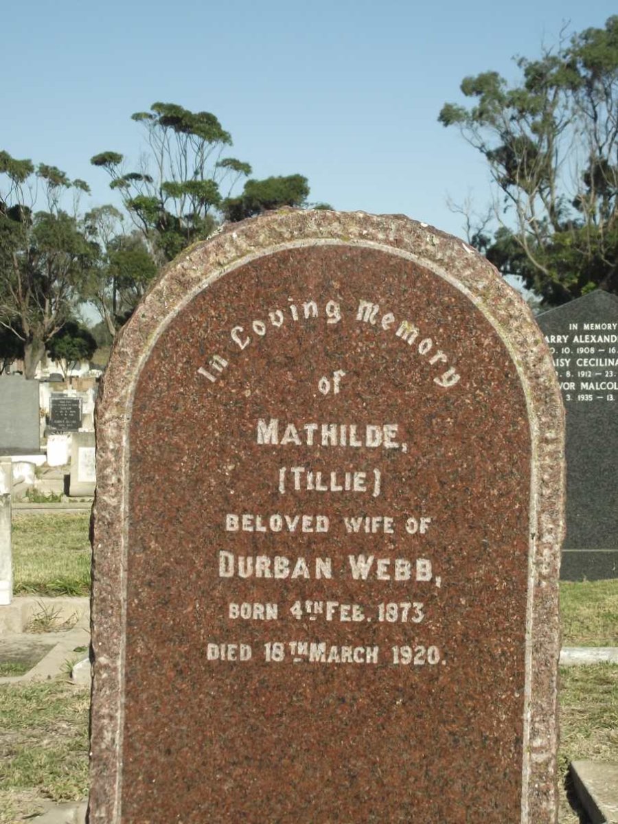 WEBB Mathilde 1873-1920
