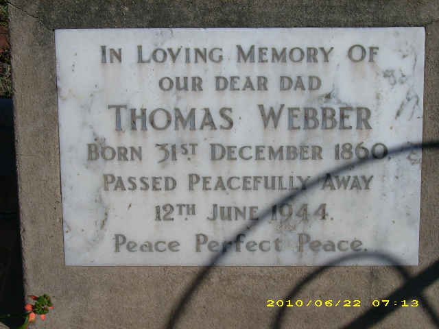 WEBBER Thomas 1860-1944