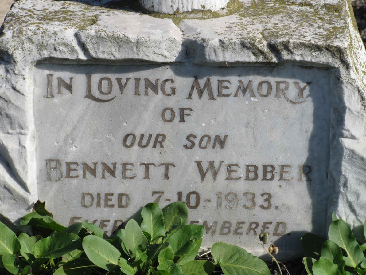 WEBBER Bennett -1933 