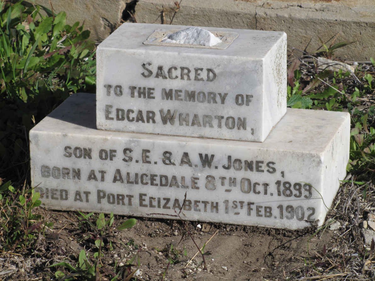 WHARTON Edgar 1899-1902