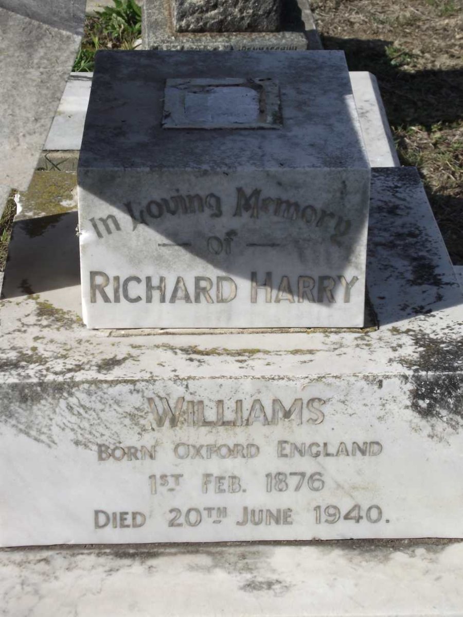 WILLIAMS Richard Harry 1876-1940
