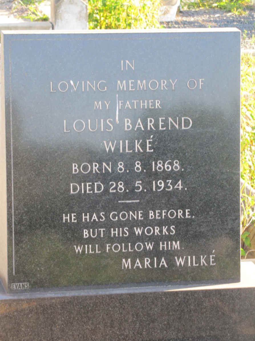WILKE Louis Barend 1868-1934