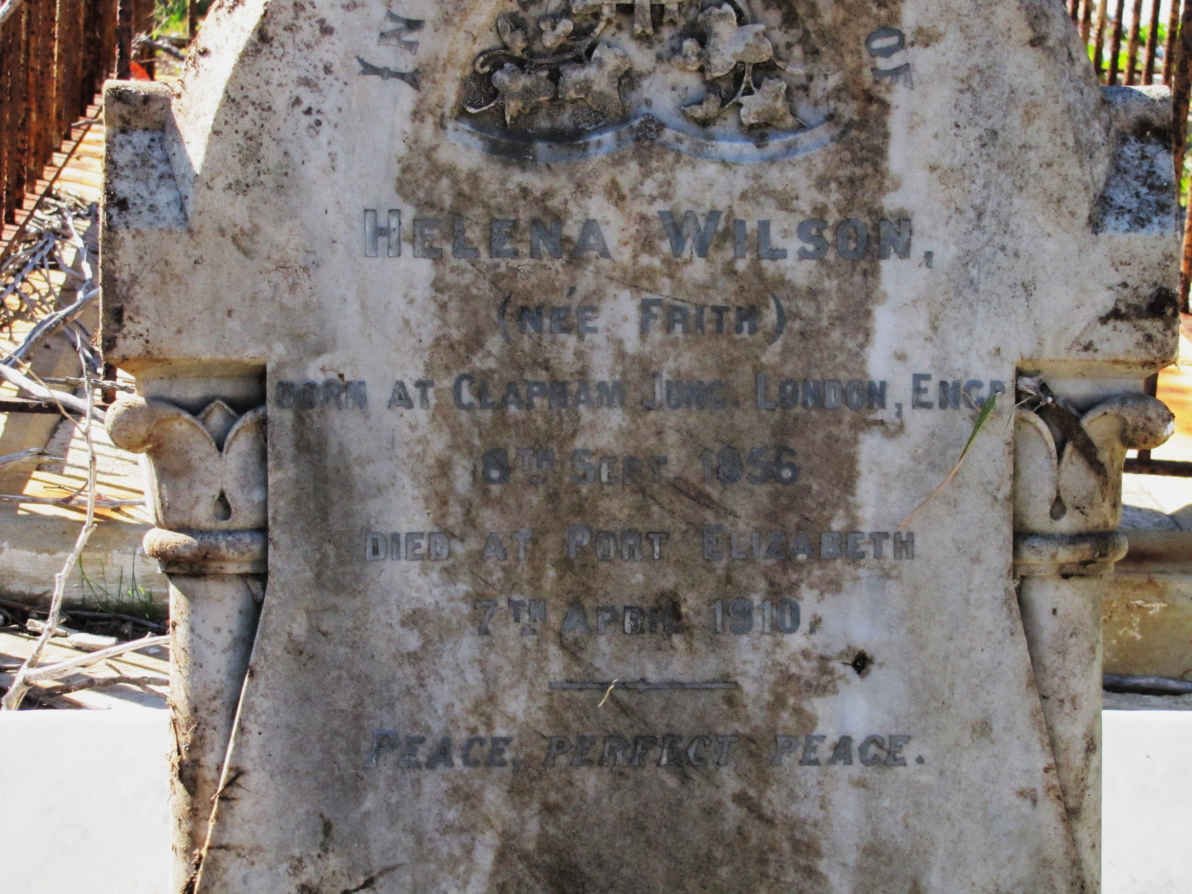 WILSON Helena nee FRITH 1856-1910