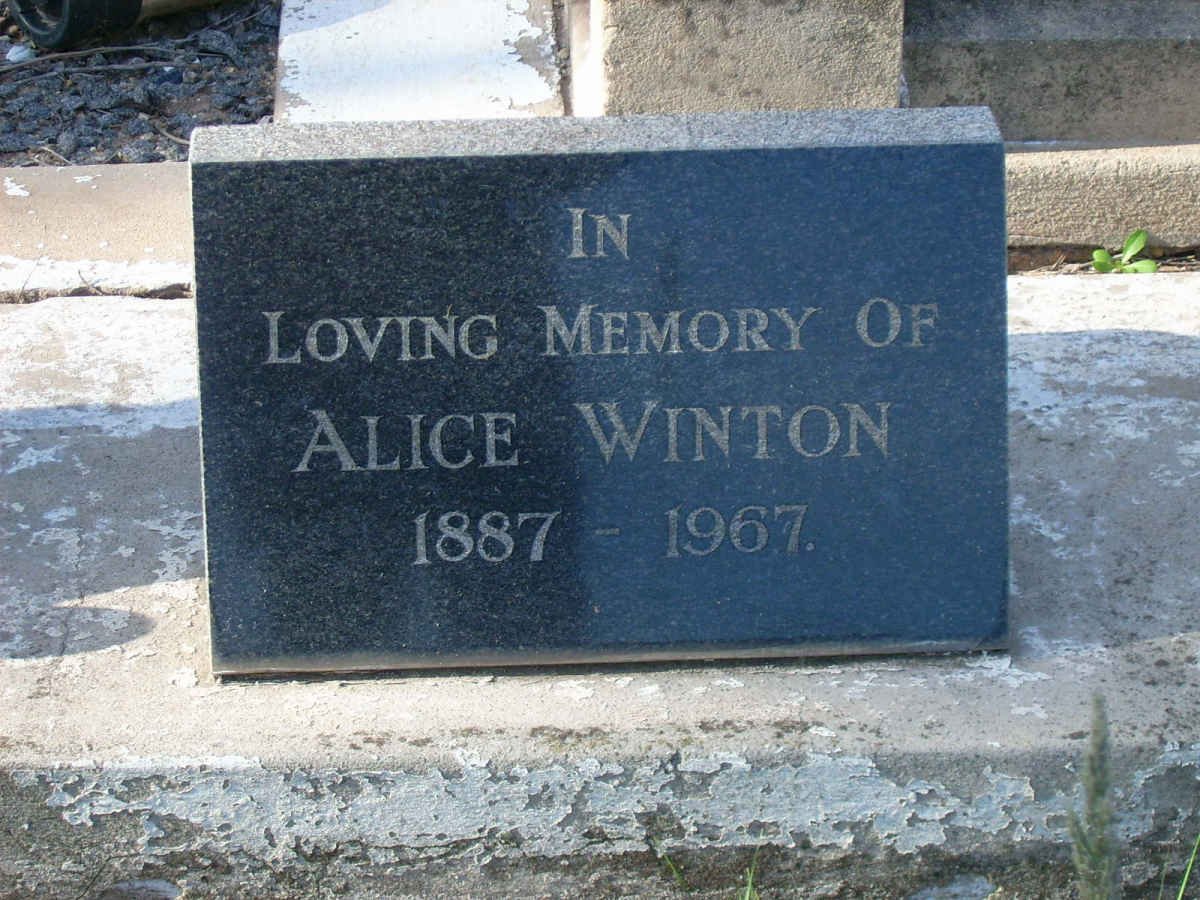 WINTON Alice 1887-1967