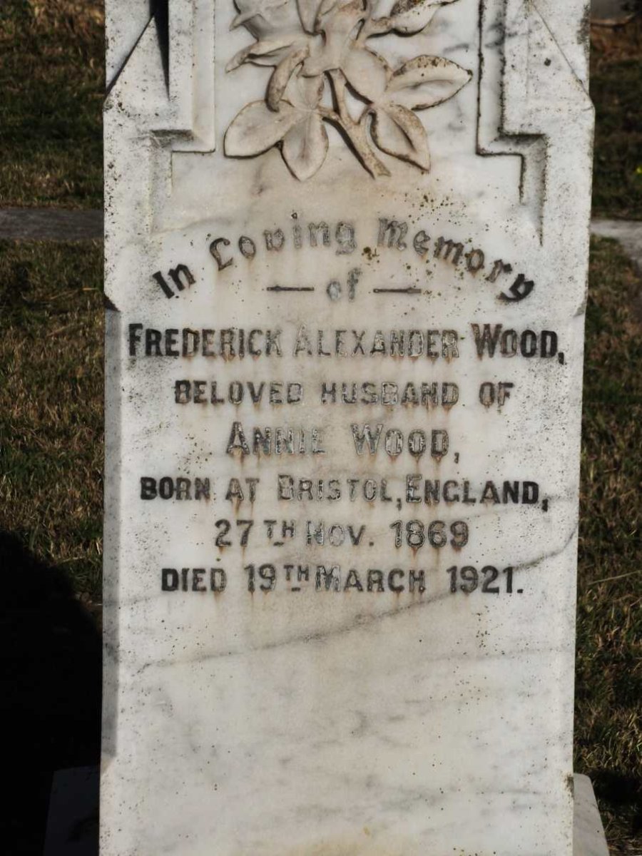 WOOD Frederick Alexander 1869-1921