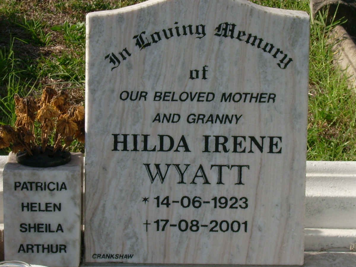 WYATT Hilda Irene 1923-2001