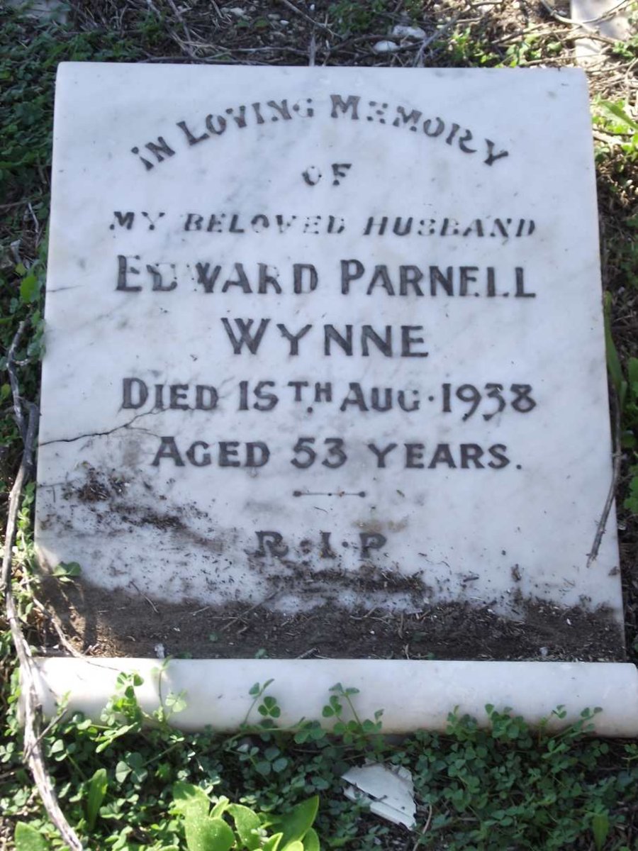 WYNNE Edward Parnell -1938