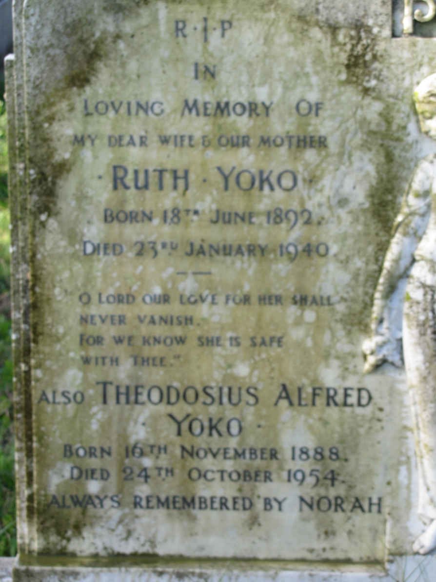 YOKO Theodosius Alfred 1888-1954 &amp; Ruth 1892-1940