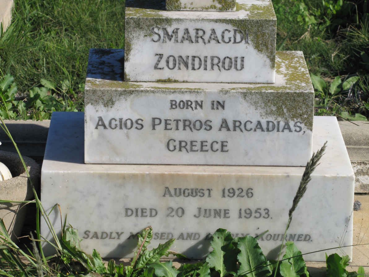 ZONDIROU Smaragdi 1926-1953