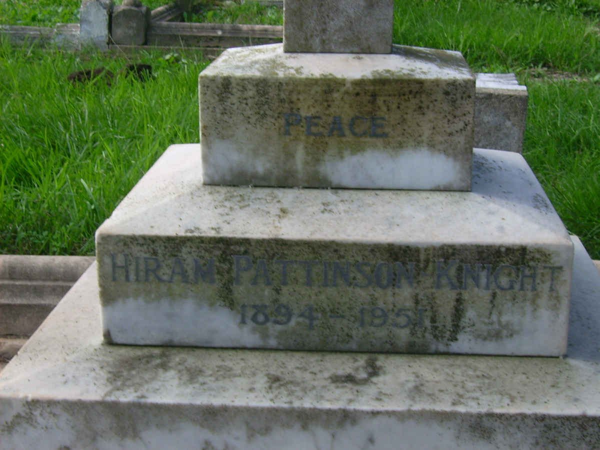 KNIGHT Hiram Pattinson 1894-1951