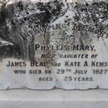 KEMSLEY Phyllis Mary -1927 
