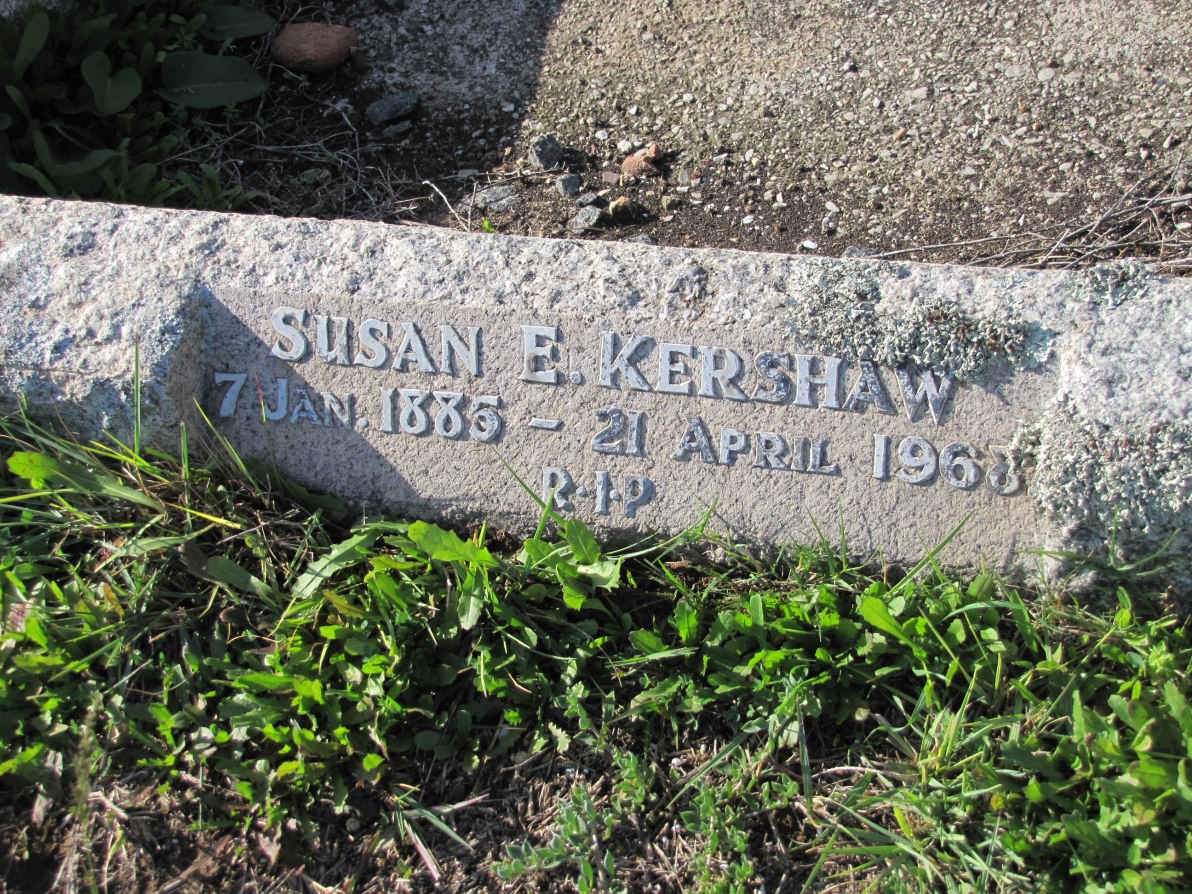 KERSHAW Susan E. 1885-1963