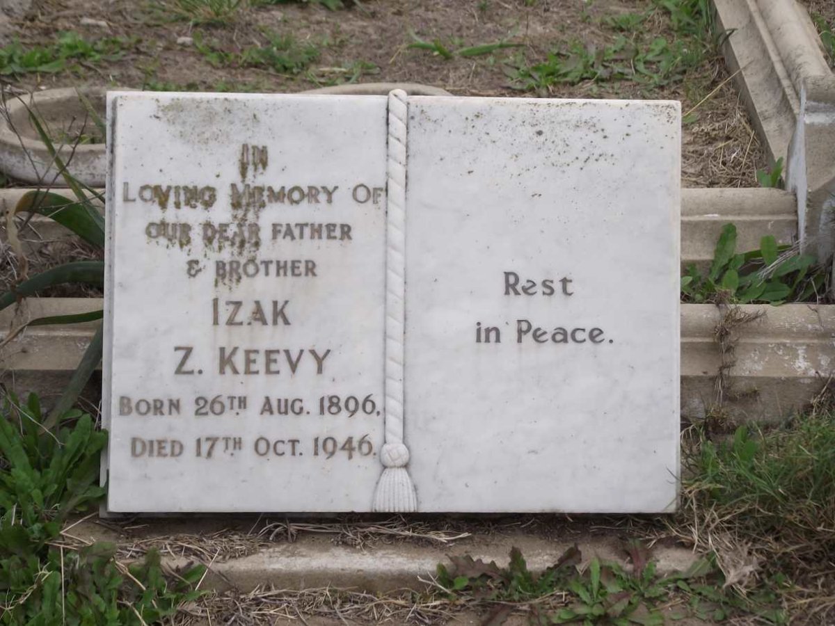 KEEVY Izak Z 1896-1946