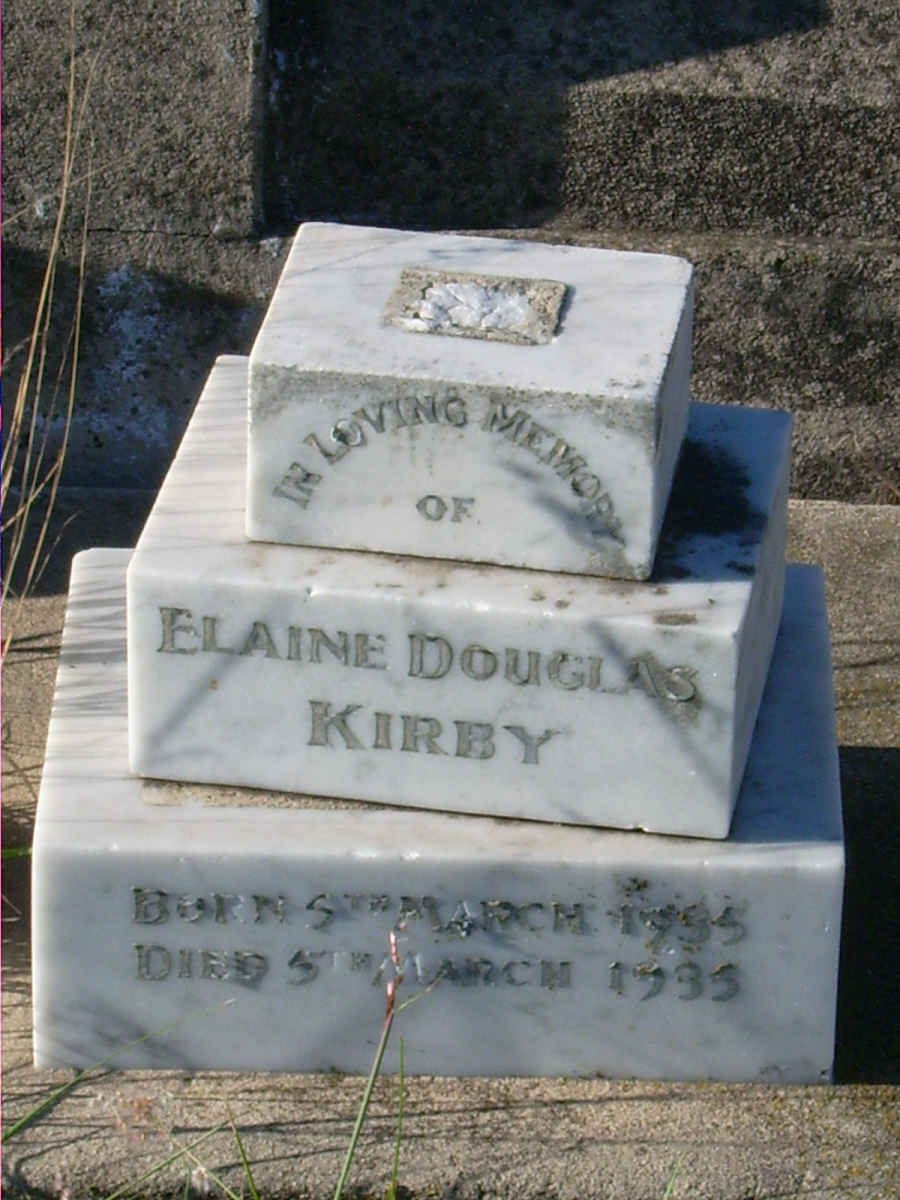 KIRBY Elaine Douglas 1935-1935
