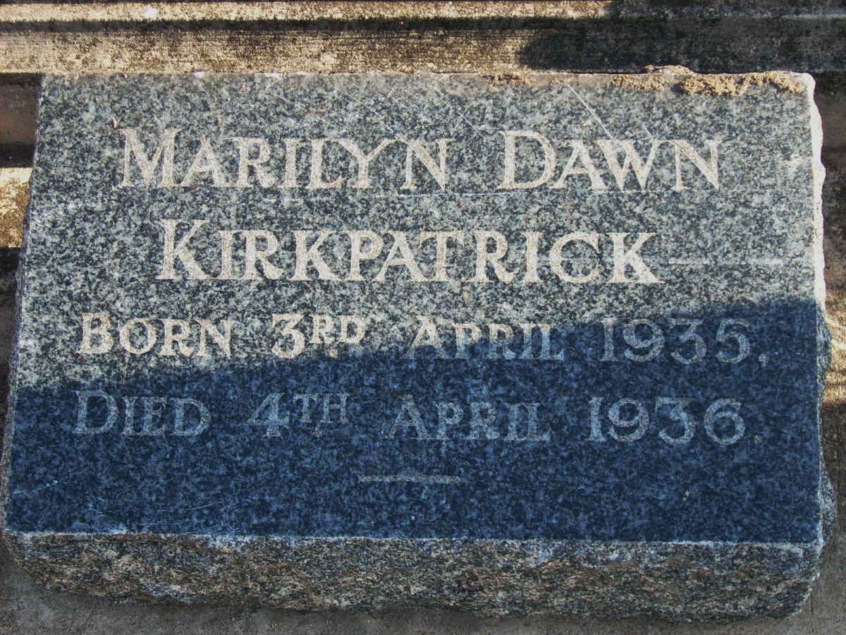 KIRKPATRICK Marilyn Dawn 1935-1936
