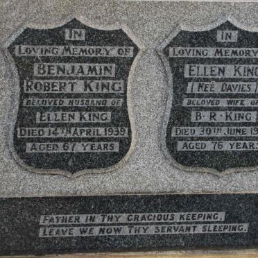 KING Benjamin Robert -1939 &amp; Ellen DAVIES -1957