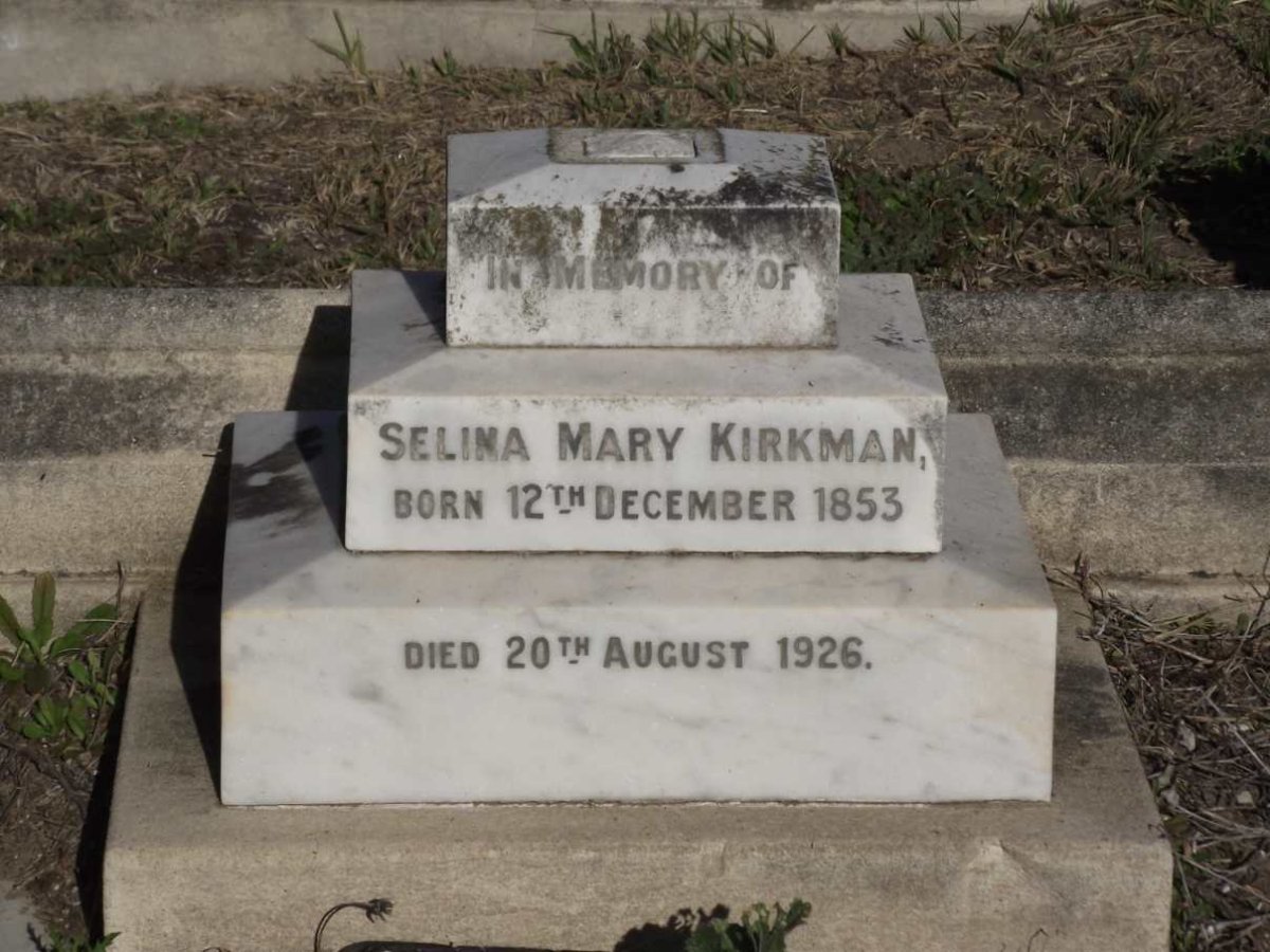 KIRKMAN Selina Mary 1853-1926