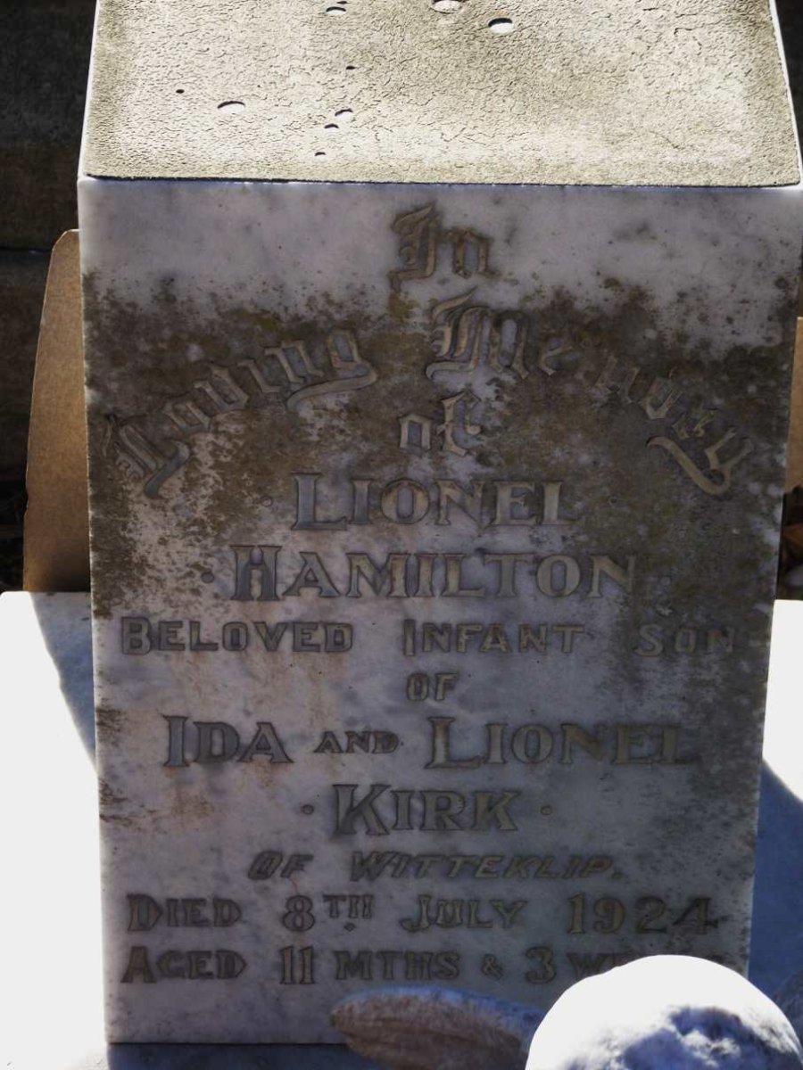 KIRK Lionel Hamilton -1924