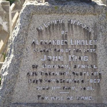 KING Alexander Lindley 1867-1921